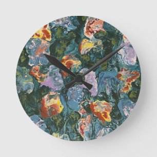 Waterlilies-ish Round Clock
