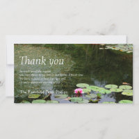 Waterlily 2 Peaceful garden Sympathy Thank You
