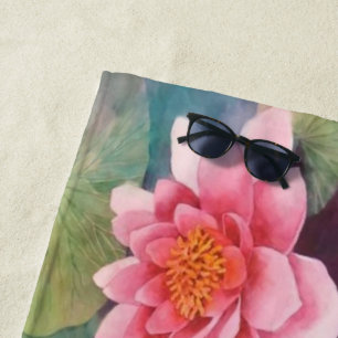 Waterlily Beach Towel