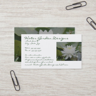 Waterlily Business Card