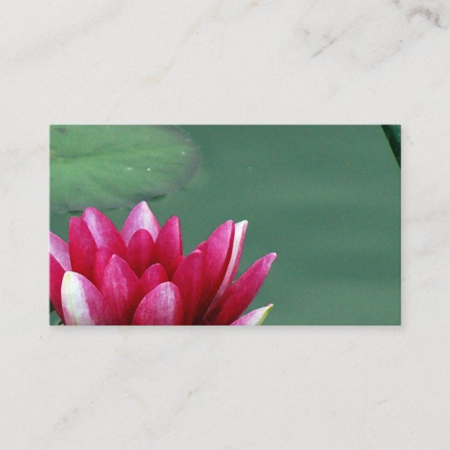 Waterlily Business Card Design (Front)