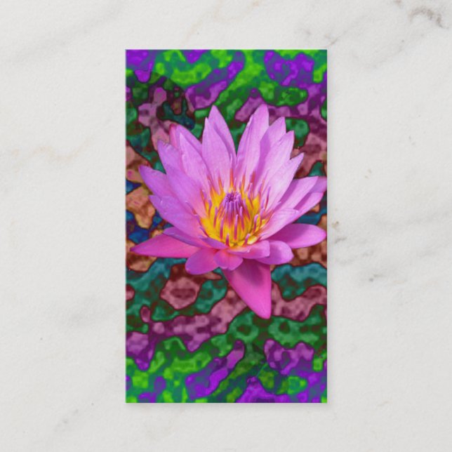 Waterlily Flower Business Card (Front)