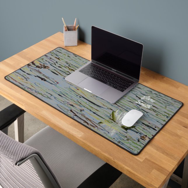Waterlily Lake Wildflower Desk Mat (Office 2)