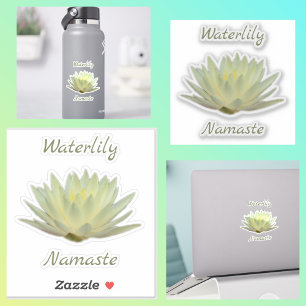 Waterlily Lotus Namaste Pastel Yellow Green