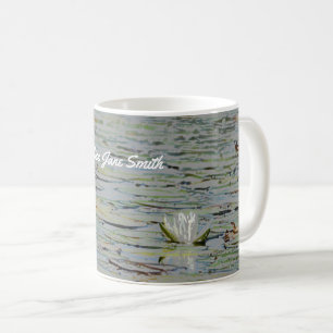 Waterlily Pond Lake Flower I Coffee Mug