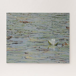 Waterlily Pond Lake Flower I Jigsaw Puzzle