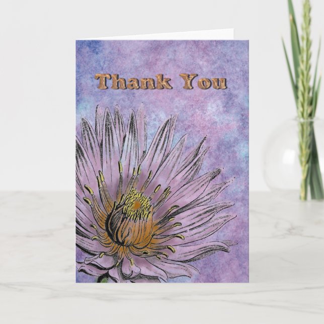 Waterlily - Thank You Card (Front)