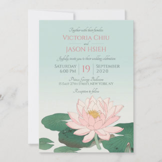 Waterlily Wedding Invitation