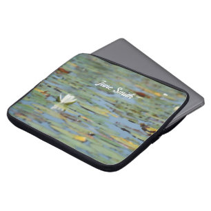 Waterlly Lake Flower Watercolor Electronics Bag