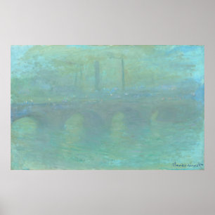 Waterloo Bridge at Dusk - Claude Monet Fine Art Poster