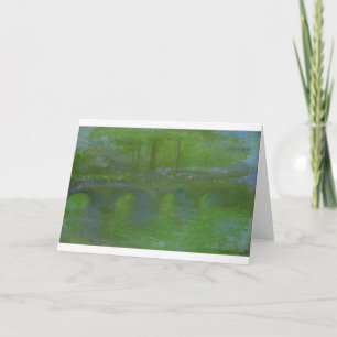 Waterloo Bridge, Dawn by Claude Monet Card