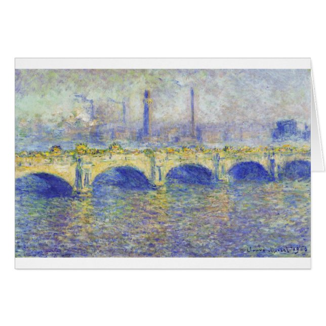 Waterloo Bridge, Effect of the Sun by Claude Monet (Front Horizontal)