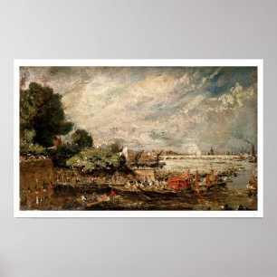 Waterloo Bridge from above Whitehall Stairs, c.181 Poster