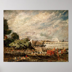 Waterloo Bridge from above Whitehall Stairs, c.181 Poster