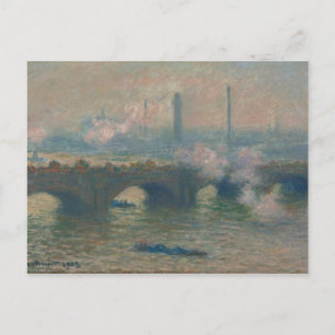 Waterloo Bridge, Grey Day, 1903 (oil on canvas) Postcard