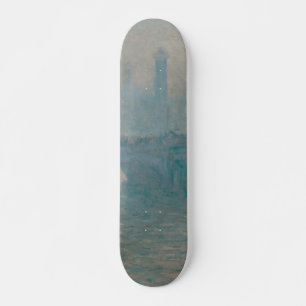 Waterloo Bridge Grey Weather Monet Painting Skateboard
