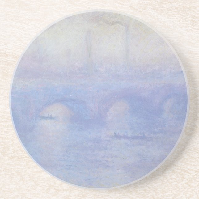 Waterloo Bridge, Mist Effect by Claude Monet Coaster (Front)