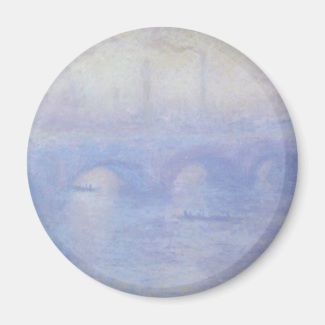 Waterloo Bridge, Mist Effect by Claude Monet Magnet (Front)