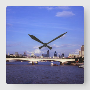 Waterloo Bridge Square Wall Clock
