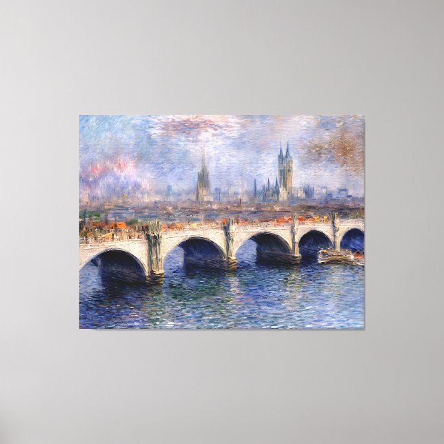 Waterloo Bridge Sunlight Effect Canvas Print (Front)