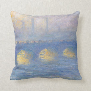 Waterloo Bridge, temps couvert   1904 Cushion