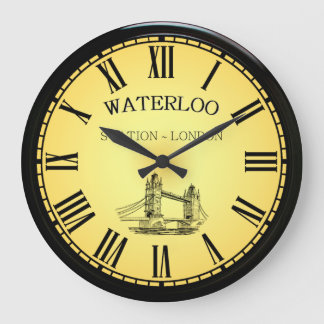 Waterloo Station ~ Tower Bridge ~ London England ~ Large Clock