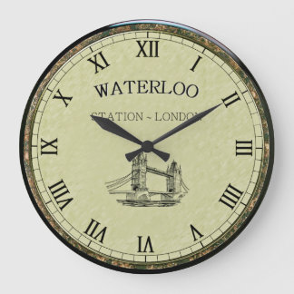 Waterloo Station ~ Tower Bridge ~ London England ~ Large Clock