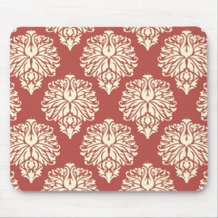 Watermellon Southern Cottage Damask Mouse Mat