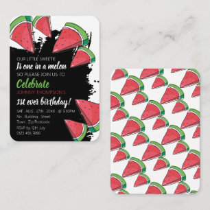 Watermelon, 1 in a Melon, Birthday Handout Tickets