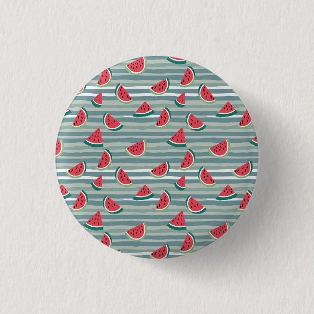 Watermelon 3 Cm Round Badge (Front)