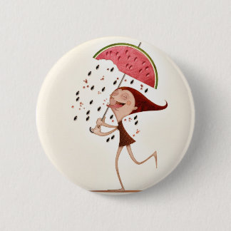Watermelon 6 Cm Round Badge
