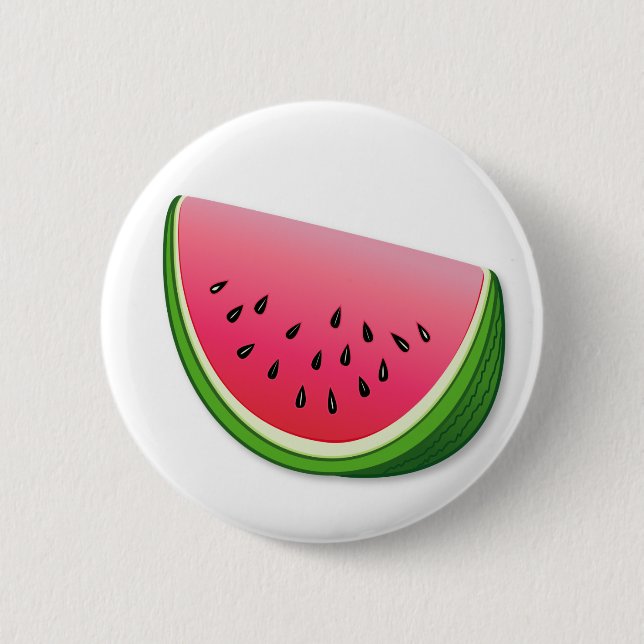 Watermelon  6 cm round badge (Front)