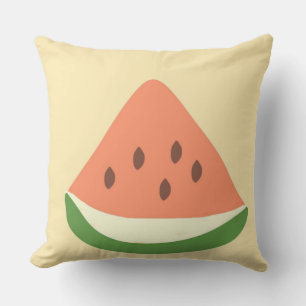 watermelon abstract art cushion