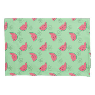 Watermelon and Flowers Pillowcase
