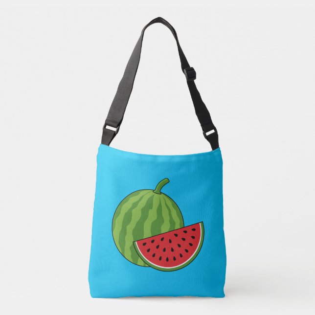 Watermelon and Slice Crossbody Bag (Front)