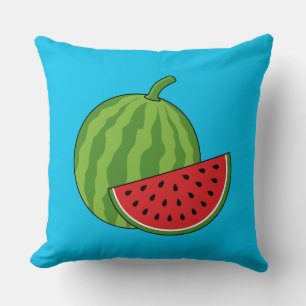 Watermelon and Slice Cushion