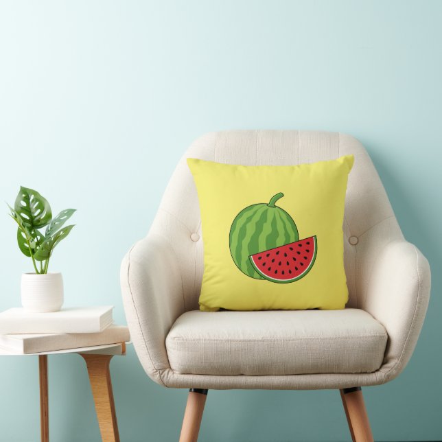 Watermelon and Slice Cushion (Chair)
