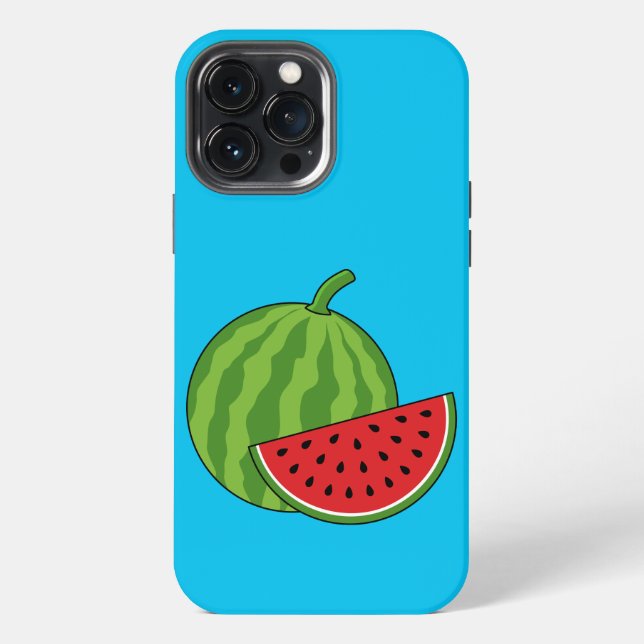 Watermelon and Slice iPhone Case (Back)