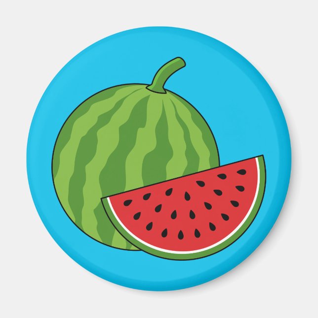 Watermelon and Slice Magnet (Front)