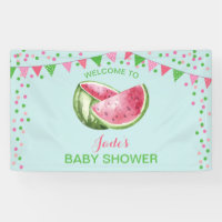 Watermelon Baby Shower Aqua Teal Turquoise