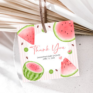 Watermelon Baby Shower Favour Tags