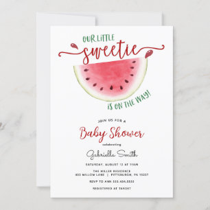 Watermelon Baby Shower  Invitation