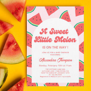 Watermelon Baby Shower Invitation