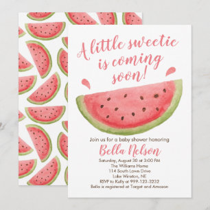 Watermelon Baby Shower Invitation