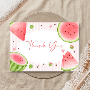 Watermelon Baby Shower Thank You Card