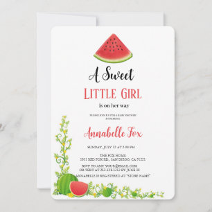 WATERMELON BABYSHOWER INVITATION