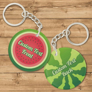 Watermelon Backgound Keychain