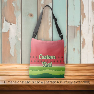 Watermelon Background Crossbody Bag