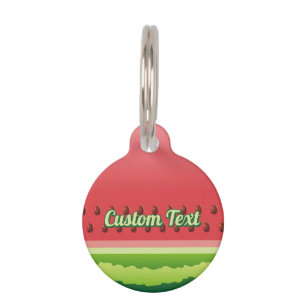 Watermelon Background Pet Name Tag