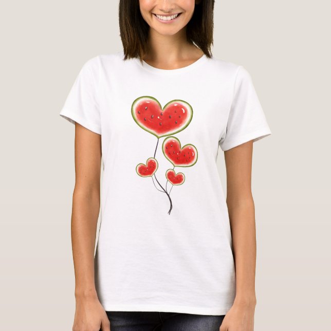 Watermelon Balloons T-Shirt (Front)